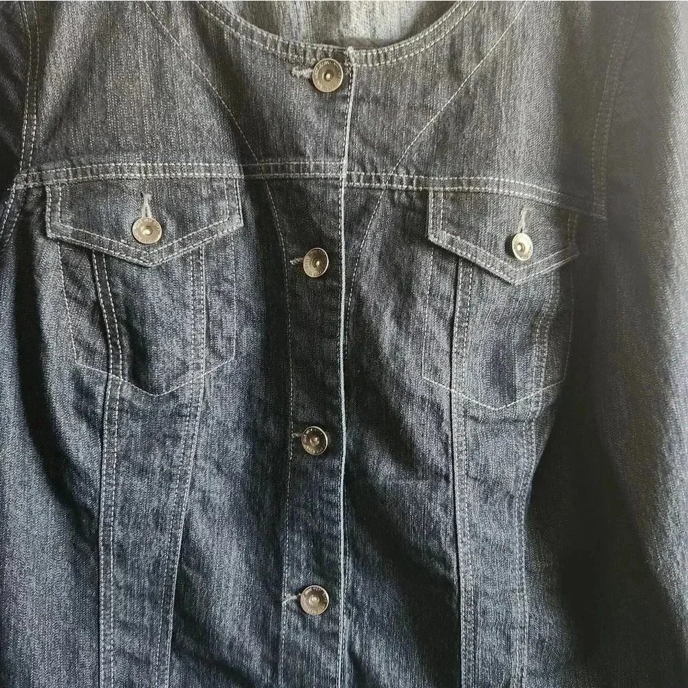 Nine West Ladies Jean Jacket Size XL - Picture 2 of 13
